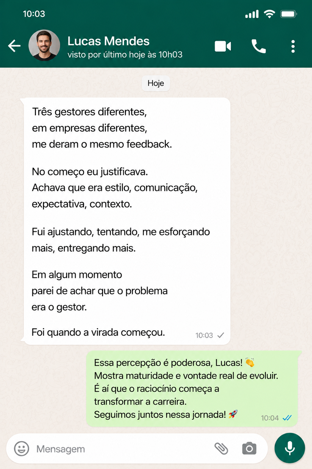 Depoimento de participante 3